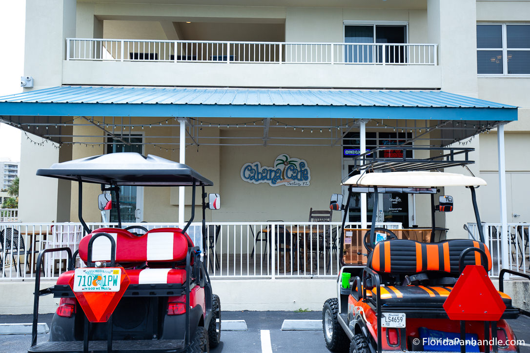 Golf Cart Rentals available at Cabana Cafe